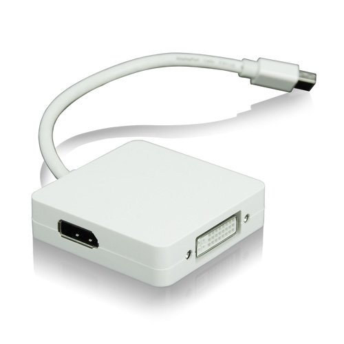 KanaaN Mini DisplayPort auf DVI HDMI Displayport Kombi-Adapter für Apple Macbook/Pro/Air , Surface Pro 1/2/3/4 , Surface 3 , Surface Book - 3