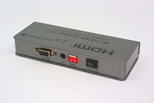 CM:TRONIC HDMI-Splitter 1×2 V2.0 HDCP2.2 2160P EDID RS232 IR 4Kx2K @ 60Hz UHD Ultra HD | HDMI 2.0a | HDCP 2.2 2 fach Verteiler - 2