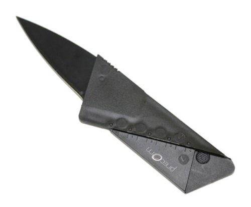 Kreditkarten-Messer ,Kreditkartenmesser, Faltmesser, Klappmesser, Camping-Messer, Taschenmesser Messer in schwarz von der Marke PRECORN - 5