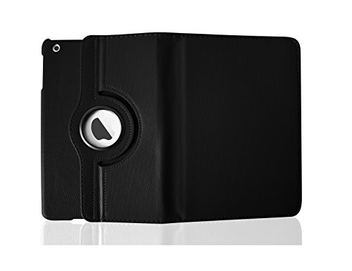 Generic Premium Smart PU Leder Schutz Hülle 360 Grad Schwenkbar drehbar für Apple iPad 4/3/2 schwarz - 7