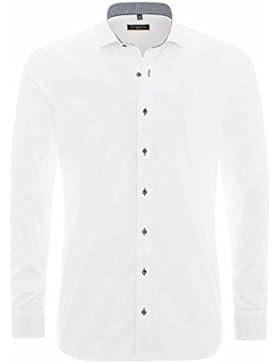 Eterna Herren Hemd Langarm weiss (100) 43