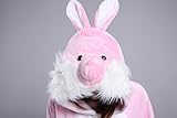 Honeystore Neu bezaubernd Rosa Hase Pyjamas Trickfilm Cosplay Kostüm Erwachsene Siamesische Kleidung S - 