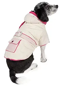 Pet Life Dual-Toned Jewel Winter Dog Coat with Diamond Stitched Trims - Dog Jacket Features 3M Thinsulate Insulation Technology for Small Medium and Large Coats for Dogs