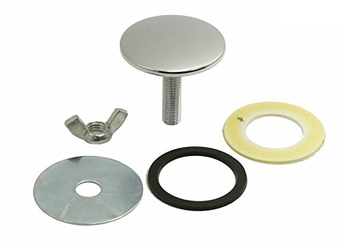 tecuro Hahnlochstopfen Deckrosette Hahnlochdeckel Ø 53 mm messing verchromt, schwere Ausführung - 2