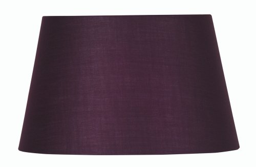 Oaks Lighting Lampenschirm aus Baumwolle, zylindrisch, 20 cm, pflaumenfarben