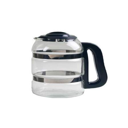 blue green Water Pro Glaskanne schwarz + Filtergehäuse mit Porzellaneinsatz