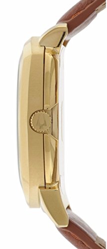 Bulova Accutron II Men's Quartz Watch with Green Dial Analogue Display and Brown Leather Strap