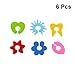 Produktbild BESTONZON 6 pcs en Silicone Verre à vin marqueurs Charms pétales Motif à Boire en Verre Exigent Parti pour Les Amateurs de vin (Couleur aléatoire)