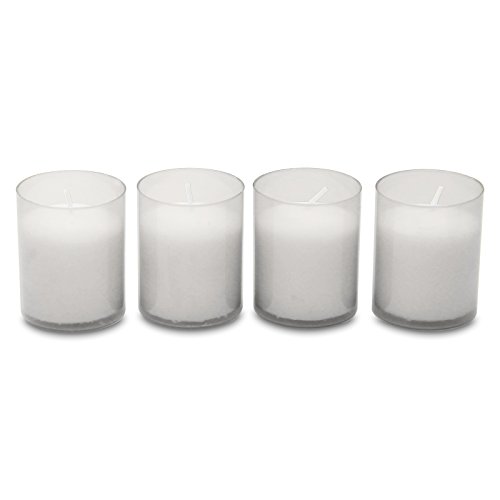 5er Pack Grablichter Brenner Nr. 2 mit weißer Hülle für Glasgrablampen (5 x 4 Stück), Grablicht, Grabkerze, Grableuchte, Grablaterne, Grabschmuck, Trauerlicht, Gedenkkerze