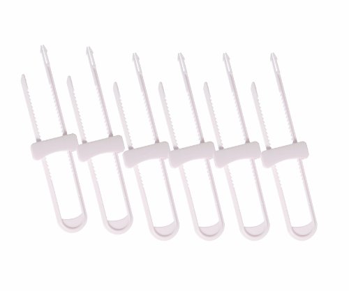 Dreambaby - Seguros deslizantes para armarios (6 unidades), color blanco