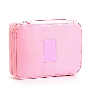 LOXBEE Professional Makeup Storage Toiletry Bag Travel Make up Cosmetic kit Adjustable dividers compartments Cosmetic case Organizer for Makup Items Women & Girls