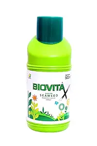 Pi Industries Organic Biovita Liquid Seaweed Plant Growth Regulator for Home Garden and Plants (500Ml)
