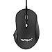 Produktbild YUMQUA Geschäft-Maus Business Mouse wired Maus USB Optical universal Mouse Verdrahtete Ergonomische Laptop Maus mit 3 Verstellbare DPI Level (1600/1000/600) , USB-Kabel 150 cm- Schwarz