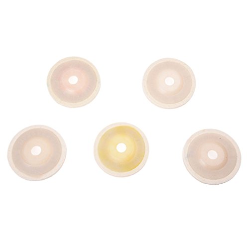 TOOGOO(R)5 Stueck grauweiss Wolle Filz Polierscheibe Radauflage 100mm x 10mm x 16mm - 4
