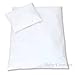 BABY 100% COTTON COT | COT BED SET (DUVET COVER 135x100cm & PILLOWCASE 40x60cm) - PLAIN WHITE