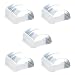 Produktbild Sossai 5 x Selbstklebender Türstopper Clear LINE 2 |Transparent, Durchsichtig | Diskreter Tür-, Wand- & Möbelschutz | Bodenmontage