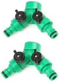 Shuweiuk BeGrit 2 Way Garden Hose Pipe Adaptor Connector Splitter