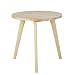 Produktbild Homestyle4u 1816, Beistelltisch Holz, Dreibeiner Farbe Natur, Durchmesser 45 cm, Kiefer