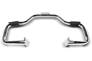 CRAFTRIDE Paramotore compatibile con Harley Davidson Fat Boy 2000-2017 Mustache cromo