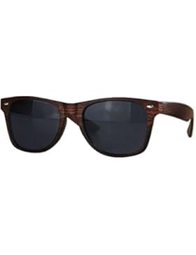 caripe Wayfarer Retro Nerd Damen Herren Sonnenbrille getönt + verspiegelt - W-g