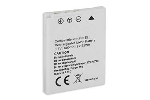 Batterie   Chargeur  USB Auto Secteur  EN-EL8 pour Nikon Coolpix P1 P2 S1 S2 S7 S8 S9 S50c S51  v  liste