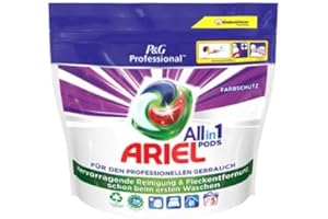 P&G PROFESSIONAL Ariel Detersivo professionale All-in-1 Pods Color, 110 lavaggi, (2 x 55 capsule), eccellente rimozione delle macchie già dal primo lavaggio