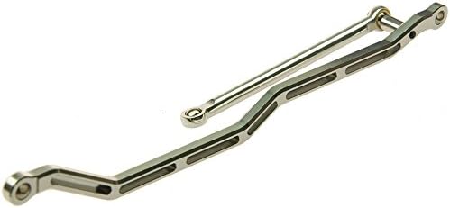XUNJIAJIE Silver aluminum alloy steering linkage set for Axial Wraith 1/10 RC crawler Car