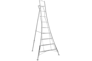 HENRYS/HENCHMAN Henchman 12ft. (3.6m) 3 Leg Adjustable Platform Tripod ladder with a 150KG Load Capacity. 5 Year Warranty.