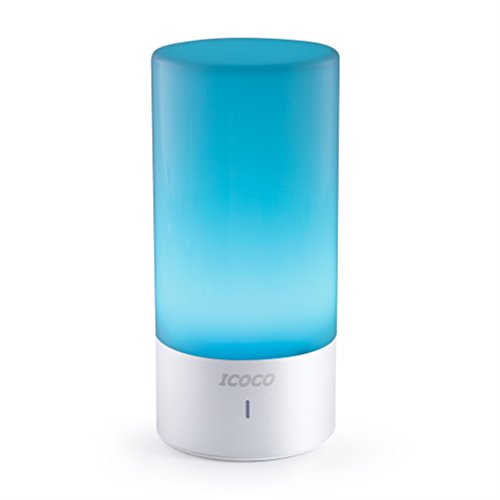 Touch Sensor Bunt Atmosphäre Emotionale Nacht Licht, ICOCO Dimmbares Bedside Lampe Tischlampe Schreibtischlampe RGB Schreibtisch Licht Nachttischlampe für Kinderzimmer&Schlafzimmer - 8