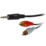 3.5mm Jack to 2 x RCA Phono Stereo Audio Cable 3m Lead