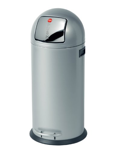 Preisvergleich Produktbild Hailo Großraum-Abfallbox KickMaxx 50 silber