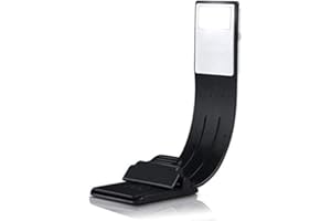 Libro luz LED lampara de lectura rechargable,LUXJET® Clip Luz de lectura con brillo ajustable