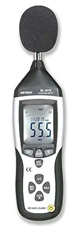 Metravi SL-4015 Digital Sound Level Meter 30 to 130 dB with USB PC Interface & Datalogging