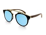 Polarized - UV100% Cat. 3 Gafas de sol MOSCA NEGRA ® modelo MIX GOLD Blue - Polarized - Woodsunglasses