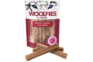 Woolf Woolfies Cepillo Dental Stick M - Barritas Dentales para Perros - Snack, Premio Vegano para Perro 200gr