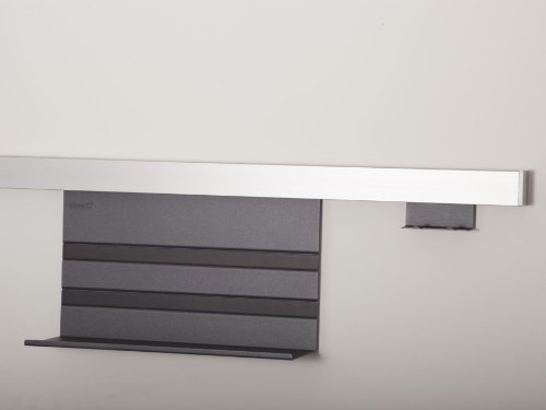 Kesseböhmer Linero MosaiQ Starterset Profilleiste 1200 mm + Universalablage + 2er Hakenleiste Graphitschwarz exklusiv von SO-TECH® - 3