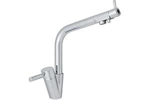 NEUES WASSER GROUP 3-Wege-Wasserhahn OREGON, Chrom für kaltes, heißes und gefiltertes Wasser. Für Osmoseanlagen Trinkwasseranlagen