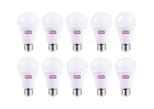 Vip LED Juego de 10 Bombillas LED gota A60,13W 1200 lúmenes, casquillo E27, luz natural 4000 K °