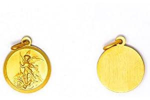 CATHOLIC GIFT SHOP St. Michael the Archangel Pendant/Gold Catholic Medals with Lourdes Prayer Card.