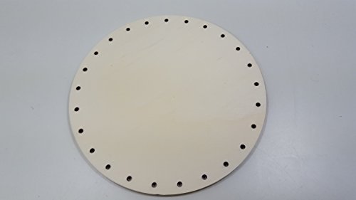 Peddigrohr Boden 20 cm rund, mit Handmade Holzlabel - 3