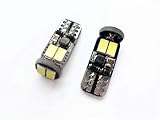  T10 W5 W LED coche bombilla CANBUS Blanco para Luz de posición Matrícula Clearance luz Foco de lectura Luz para puerta (Pack de 2)