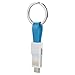 Produktbild Fcostume Magnetisches Micro USB Typ-C Ladegerät Daten Ladekabel Schnur Schlüsselanhänger 9CM Kurz (Blau)