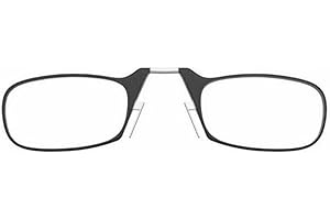 EBILUN Mini Nose Clip Portable Reading Glass on Men for Women Rimless Magnifying Presbyopic Glasses Ladies Eyewear+1.0 To +3.0 (silver,+2.50)