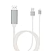 Produktbild flower205 das Kabel HDTV TV Handy gilt für Apple auf HDMI TV-Audio und Video HD Kabel der gleichen Bildschirm, verwendet für: iPhone 5/5S 6/6S 6/6S/6Plus 7/7Plus 8 8PLUS X und Android weiß