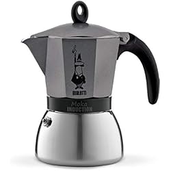 Bialetti - Cafetière Moka Induction - 6 tasses - 30cl - Gris Anthracite