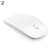 Produktbild Remkaxbrodw Heißer 2.4GHz Drahtloser USB-Super Dünner Dünner Mäuse-Mäuse-USB-Empfänger für Laptop-PC Notizbuch - Weiß