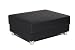 Produktbild Bankhocker Colorado-Federkern, Kunstleder, 100 x 70 cm, schwarz