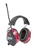 Produktbild S•K•S 1195 Bluetooth-Kapselgehörschutz rot/schwarz + Radio Digital FM & DAB+, SNR: 30 dB(A) inkl. 1x Akku