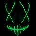 Produktbild MINGH EL leuchtende Linie Maske Halloween Horror Gabel Auge Fluoreszierende Tanz Ghost Step Dance LED leuchtende Maske