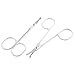 Eyebrow Scissor - TOOGOO(R) Round Tip Eyebrow Nose Hair Trimming Trimmer Scissors 2 Pcs